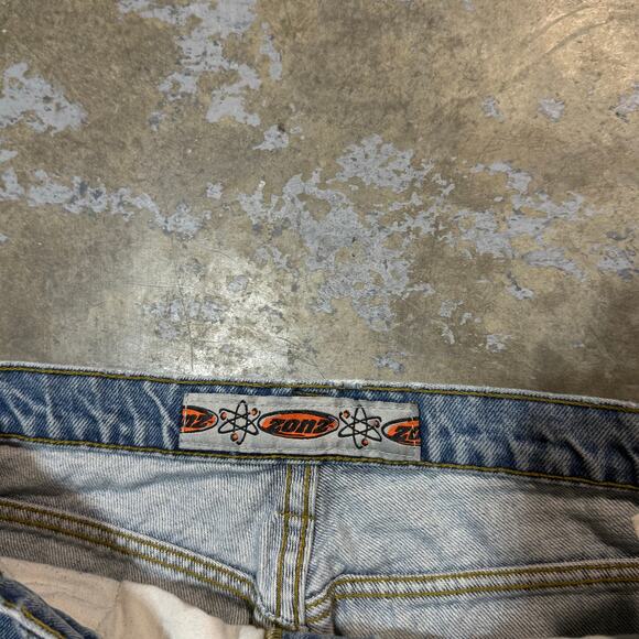 Vintage 90’s Zonz Distressed Custom Misfits Wide Leg Baggy Jeans - Picture 6 of 9